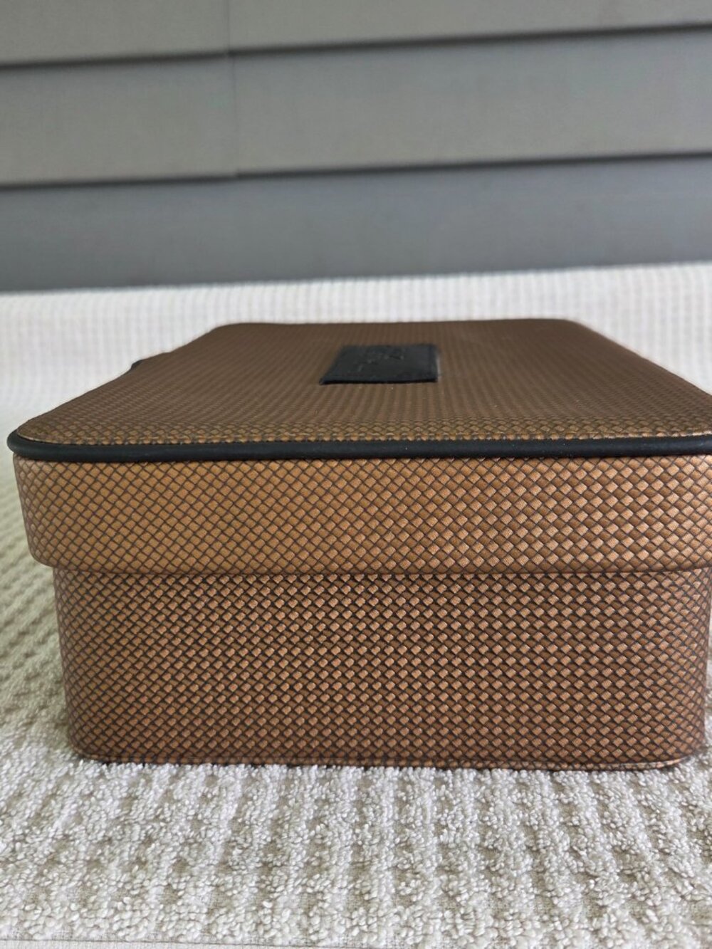 Halston-14 Cologne Brown Tweed Covered Gift BOX ONLY From 1976
